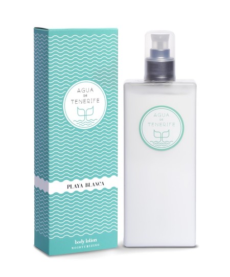 Shop Agua de Tenerife  LAS FRAGANCIAS DE LA ISLA: Playa Blanca Body Lotion 250 ml.
An exclusive, sweet and passionate fragrance, inspired by the uncontaminated coasts of Tenerife.