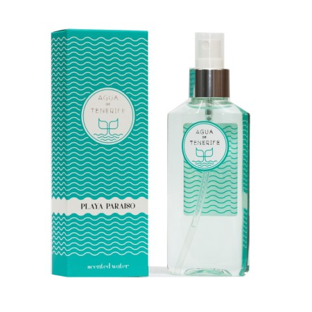 Shop Agua de Tenerife  LAS FRAGANCIAS DE LA ISLA: Playa Paraiso Scented Water 100 ml.
A refined and elegant perfume, Playa Paraiso evokes the sensation of white-capped ocean waves breaking against the rocks